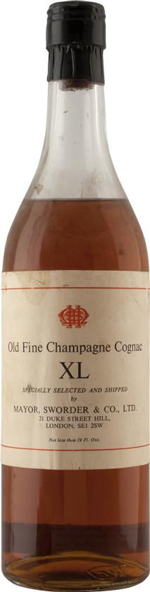 Mayor, Sworder & Co 1930s Grande Champagne Cognac Old Fine Champagne XL Non-Vintage - Rue Pinard