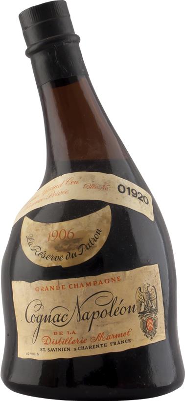 Marmot Cognac, Grande Champagne, Patron's Reserve, 1906 Vintage - Rue Pinard