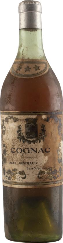 André Gestraud 1940 Cognac Three Stars - Bottled 1960s - Rue Pinard