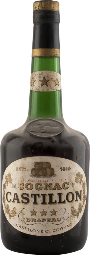 Castillon Three Stars Cognac (1920s-Bottled 1960s), Aged 40 Years in Drapeau, Grande Champagne, Toasty Vanilla, Honey & Rancio. - Rue Pinard