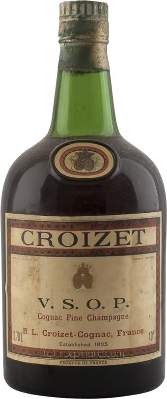 Croizet B. Léon Cognac V.S.O.P. 1920, Aged Forty Years Fine Champagne Oak Casks - Rue Pinard