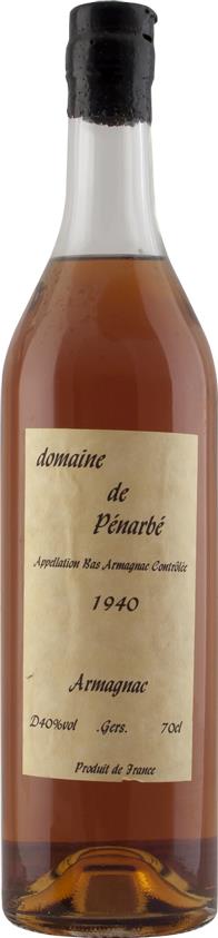 Domaine de Pénarbé 1940 Armagnac - Exquisite Aged - Rue Pinard