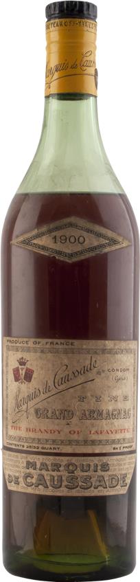 Marquis de Caussade Grand Bas-Armagnac 1900 Brandy - Vintage of Lafayette - Rue Pinard