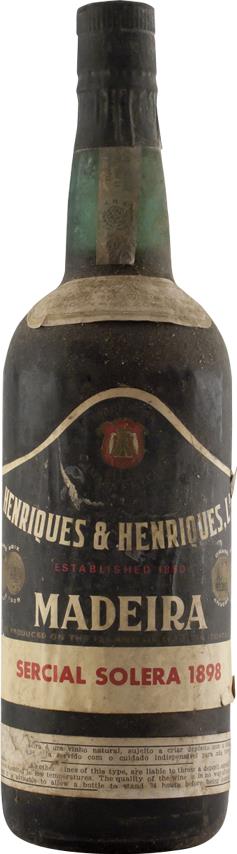 1898 Henriques & Henriques Sercial Madeira - Rue Pinard