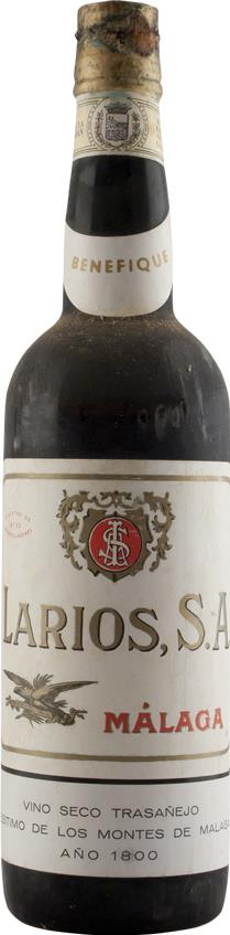 Benefique Malaga Vino Dulce Transanejo de los Montes de Malaga Ano 1800 Vintage No. 63 - Rue Pinard