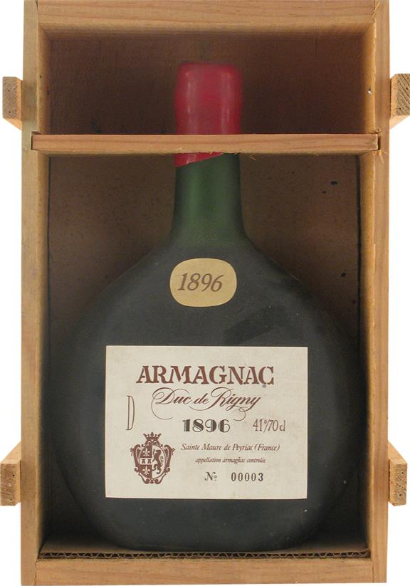 Armagnac Due de Rigny 1896 Ténaréze, France Vintage 00003 - Rue Pinard