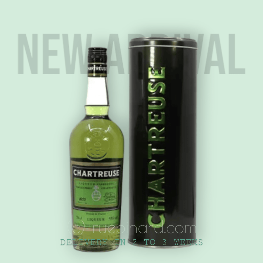 CHARTREUSE VERTE with Metal Box Mise 2016, 55% ABV, 70 cl - Rue Pinard