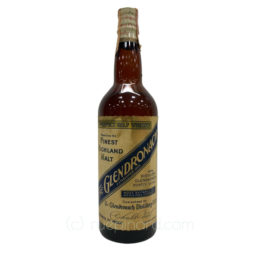 Glendronach A Perfect Self Whisky (Bottled 1930) - Rue Pinard